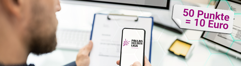 Es geht noch leichter mit der Pallas Helden Liga App!